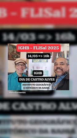 Instituto Integração marca presença na Mini Feira Literária de Salvador. Palestra do professor Santos sobre Castro Alves, falando também da contribuição do CEPA (Círculo de Estudo Pensamento e Ação) e a importância dos movimentos literários.